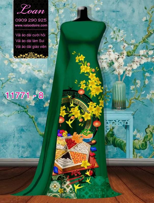 Vải áo dài tết bánh mứt