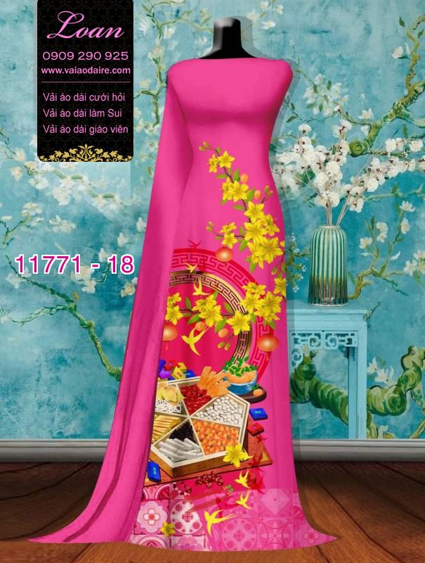 Vải áo dài tết bánh mứt