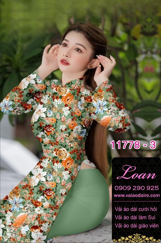 Vải áo dài hoa đều