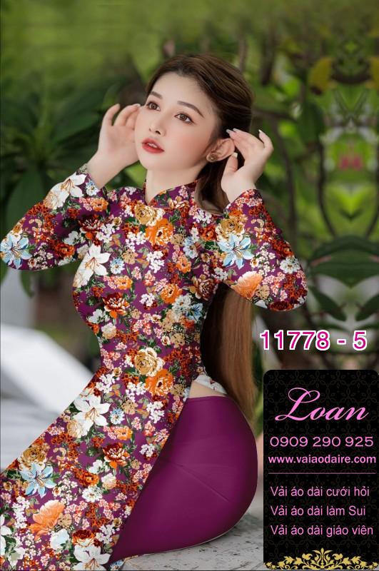 Vải áo dài hoa đều