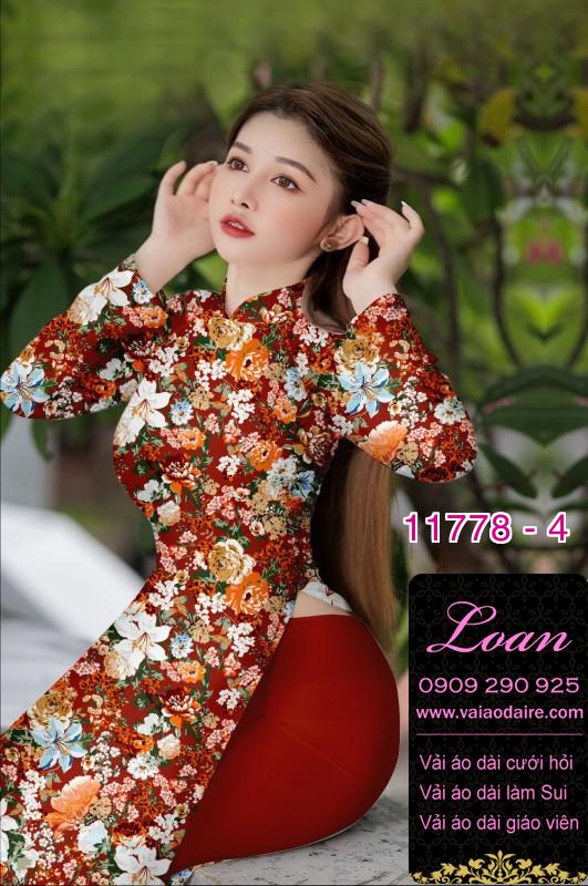 Vải áo dài hoa đều
