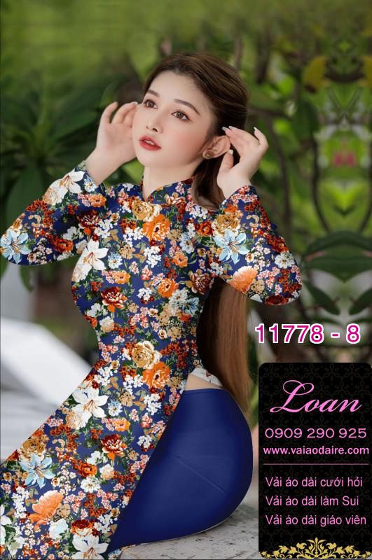 Vải áo dài hoa đều