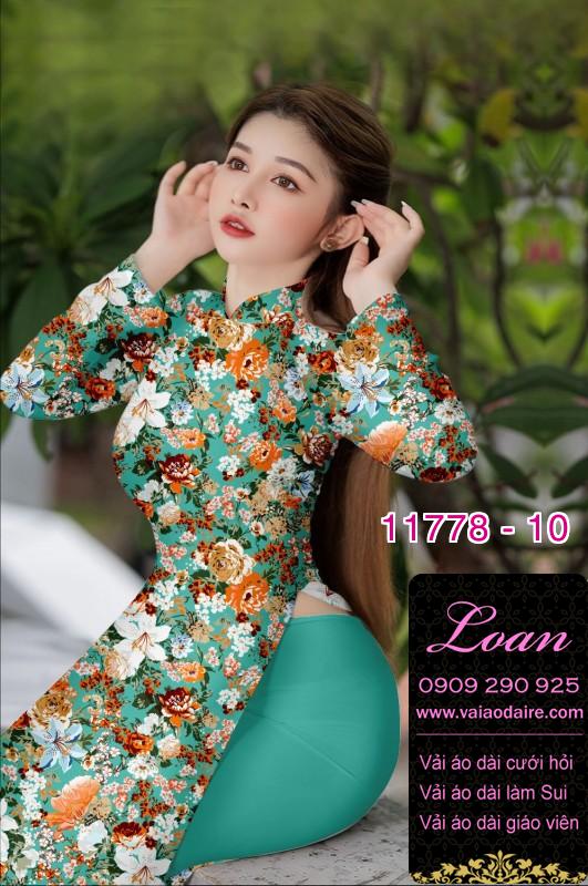 Vải áo dài hoa đều