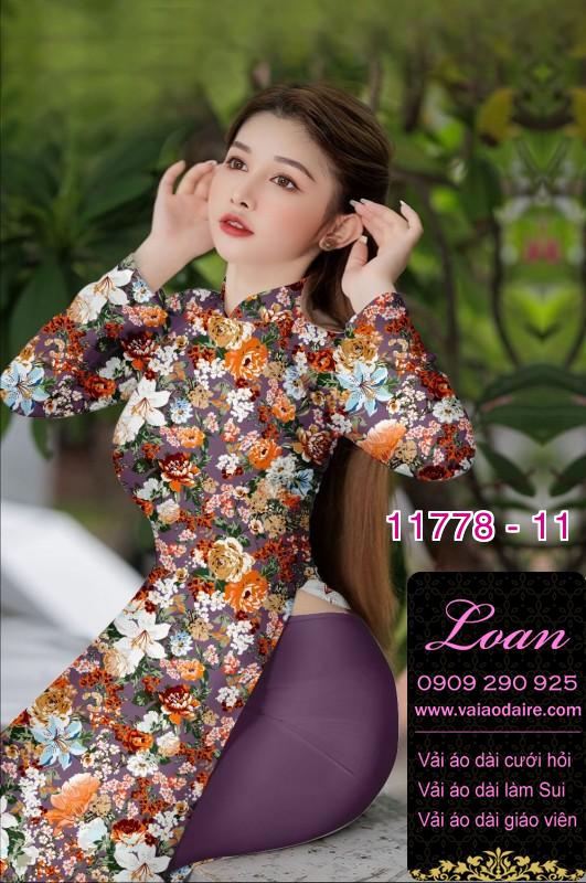 Vải áo dài hoa đều