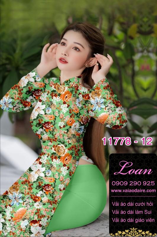 Vải áo dài hoa đều