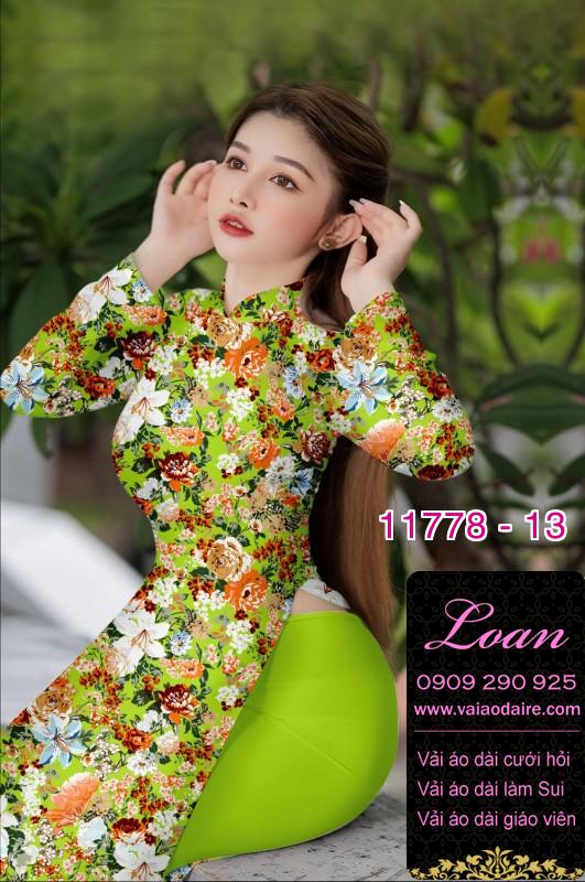 Vải áo dài hoa đều