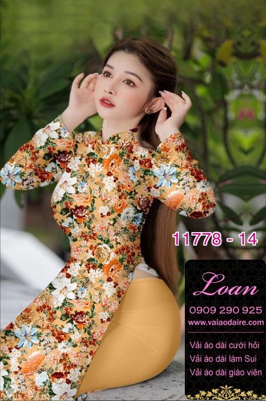 Vải áo dài hoa đều