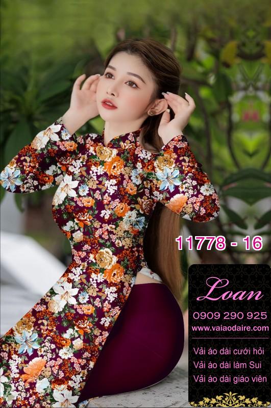 Vải áo dài hoa đều