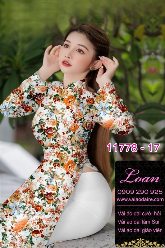 Vải áo dài hoa đều