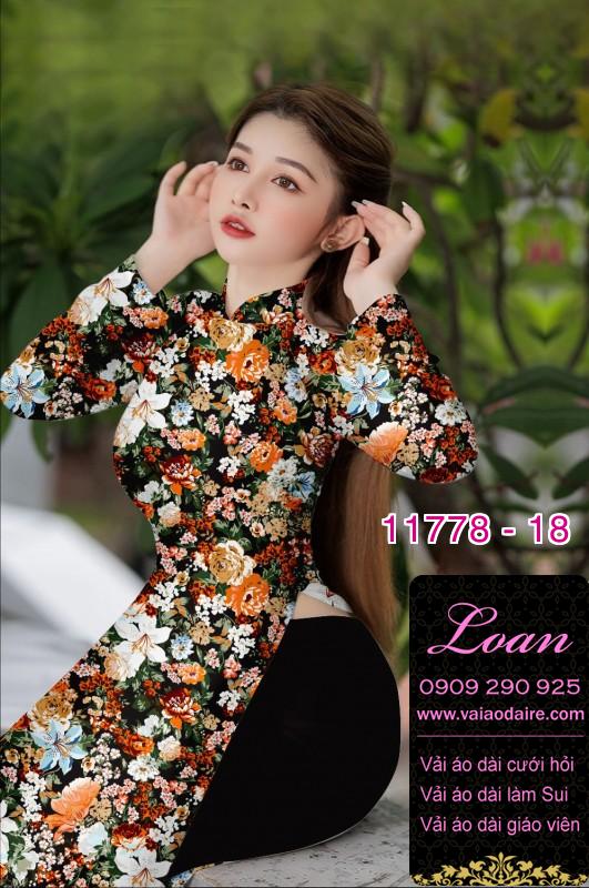 Vải áo dài hoa đều