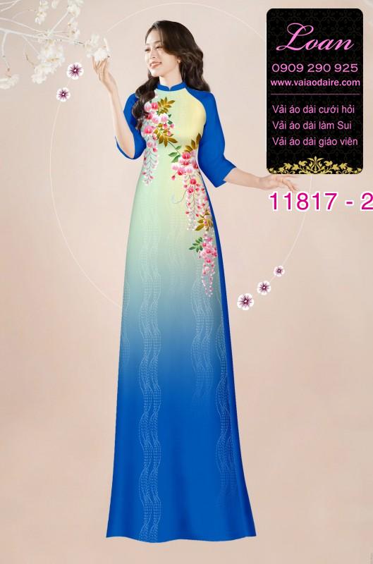 Vải áo dài in 3D hoa dây