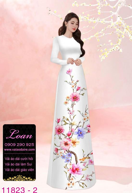 Vải áo dài in 3D Vải áo dài in 3D