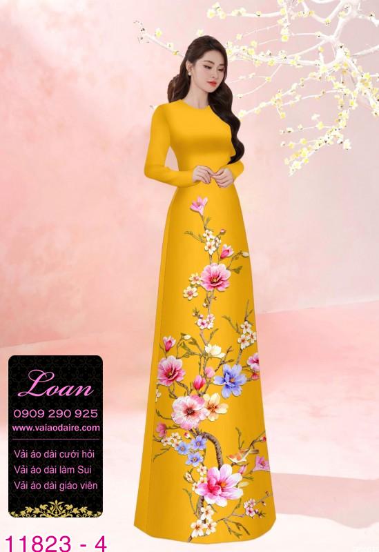 Vải áo dài in 3D Vải áo dài in 3D