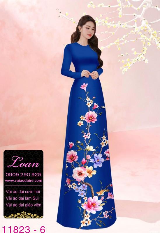 Vải áo dài in 3D Vải áo dài in 3D