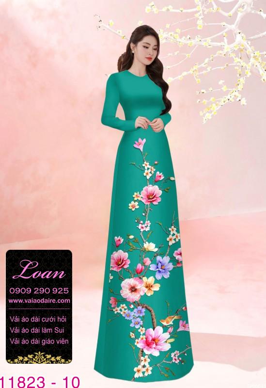 Vải áo dài in 3D Vải áo dài in 3D