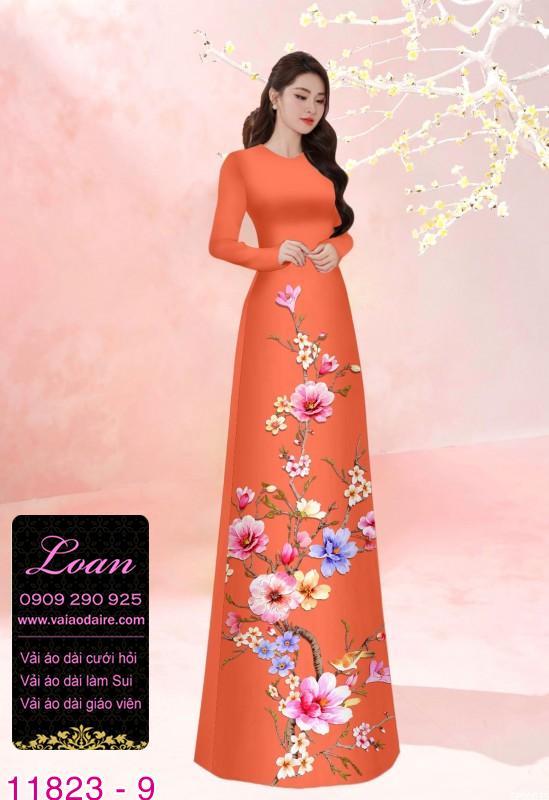 Vải áo dài in 3D Vải áo dài in 3D
