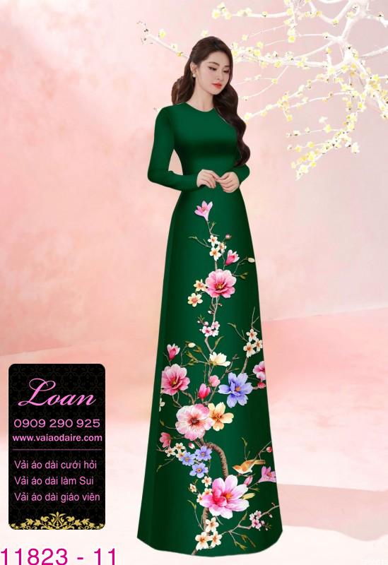 Vải áo dài in 3D Vải áo dài in 3D