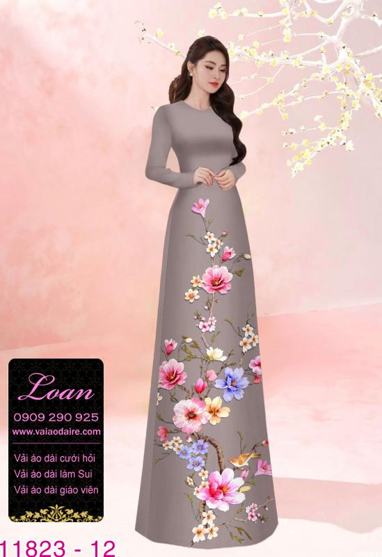 Vải áo dài in 3D Vải áo dài in 3D