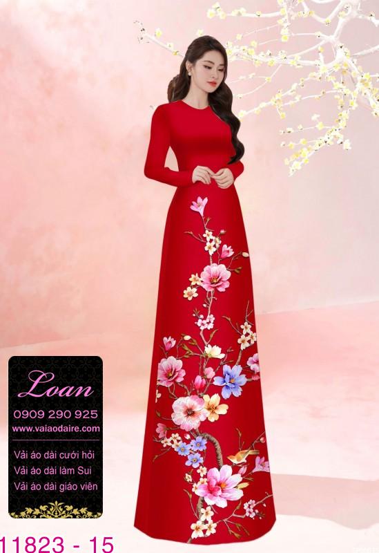 Vải áo dài in 3D Vải áo dài in 3D