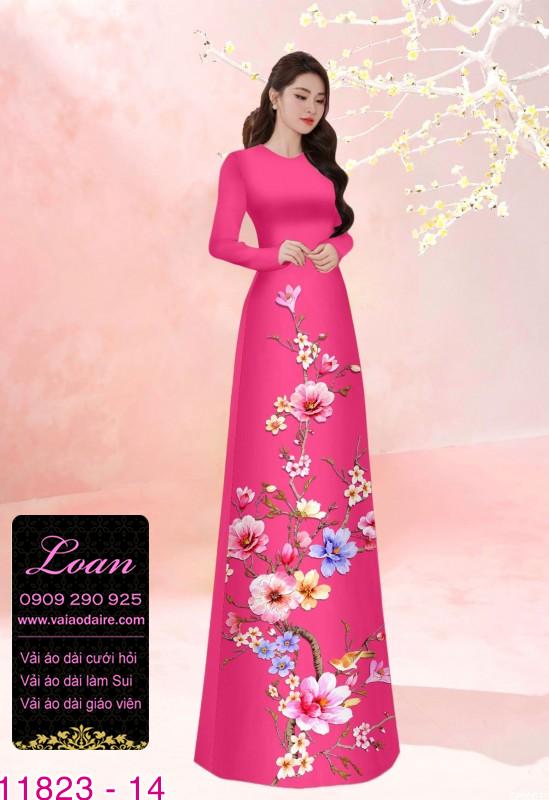 Vải áo dài in 3D Vải áo dài in 3D