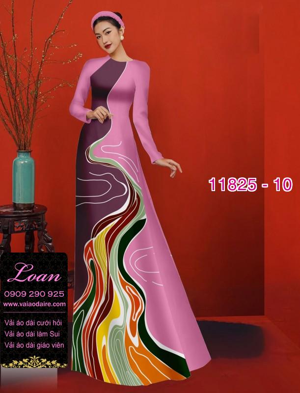 Vải áo dài in 3D hoa ảo