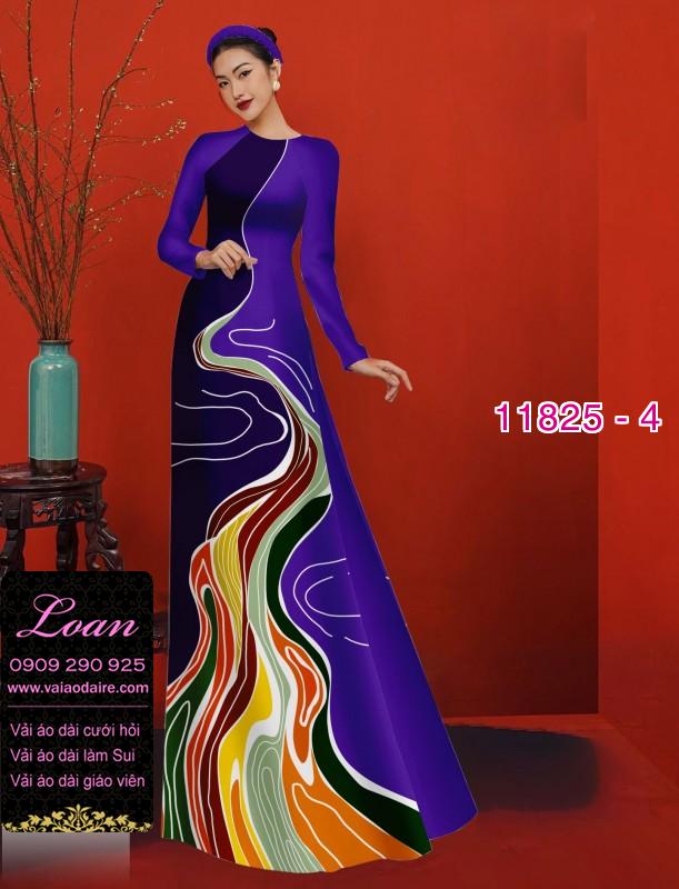 Vải áo dài in 3D hoa ảo