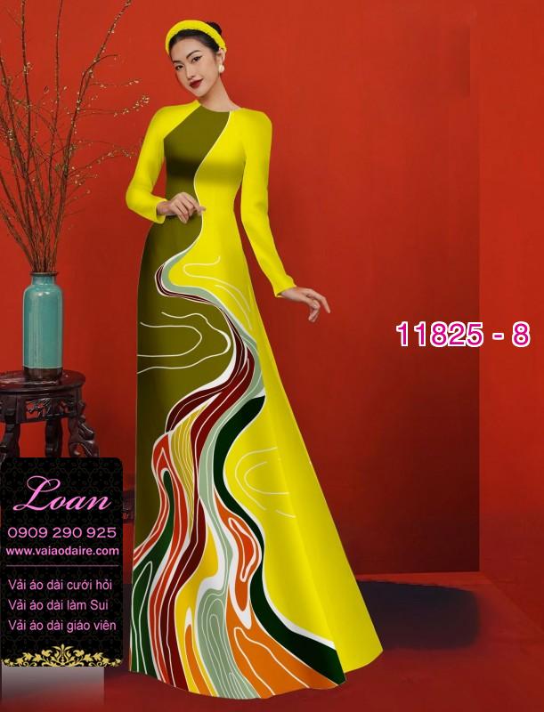 Vải áo dài in 3D hoa ảo
