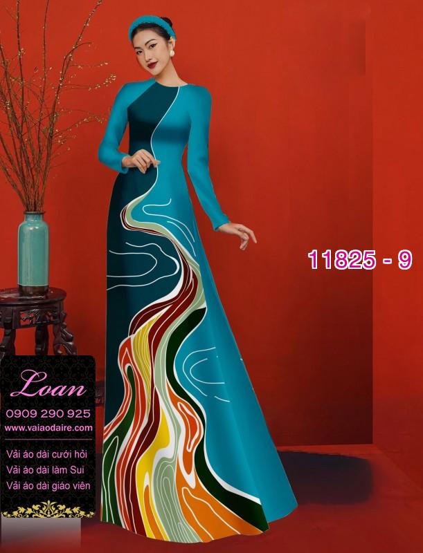 Vải áo dài in 3D hoa ảo
