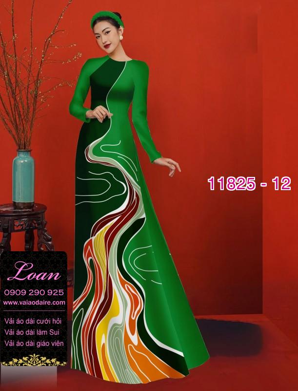 Vải áo dài in 3D hoa ảo