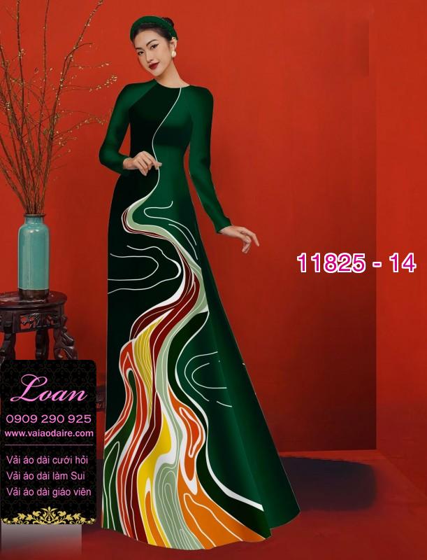 Vải áo dài in 3D hoa ảo