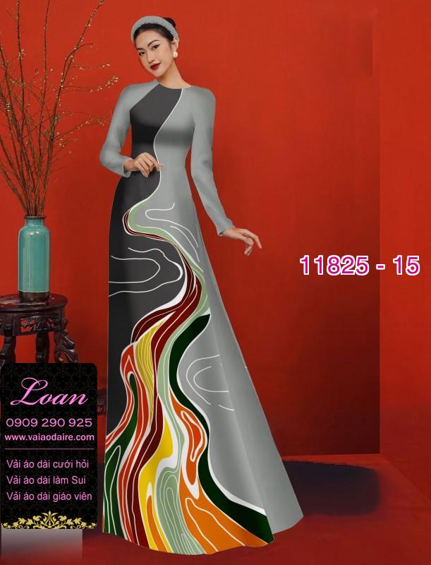 Vải áo dài in 3D hoa ảo