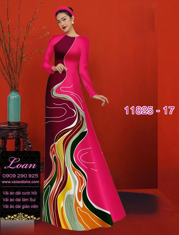 Vải áo dài in 3D hoa ảo