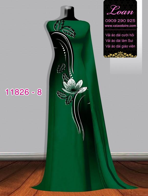 Vải áo dài in hoa 3D