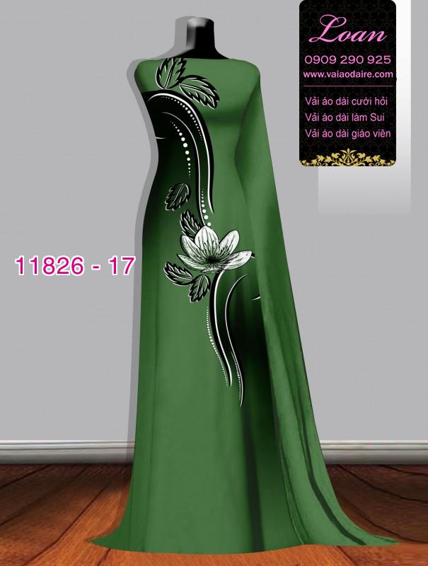 Vải áo dài in hoa 3D