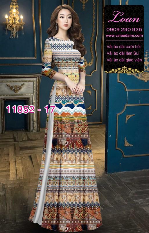 Vải áo dài hoa văn thổ cẩm