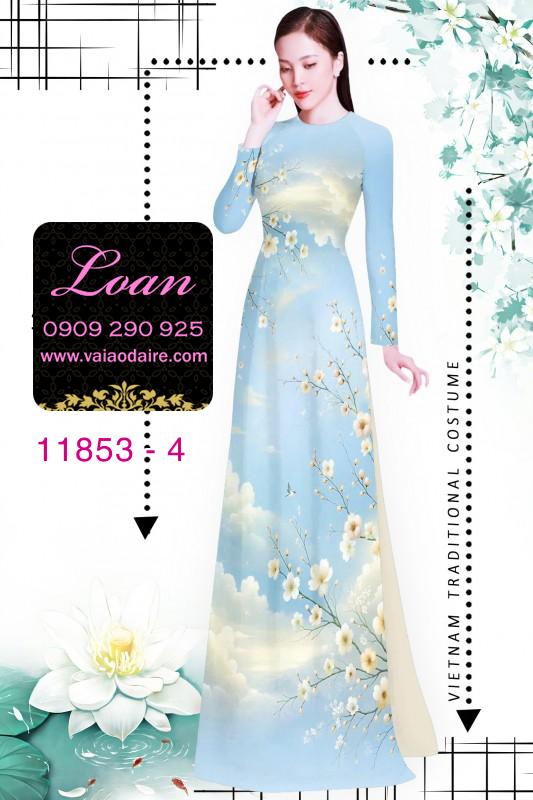 Vải áo dài hoa văn nhẹ nhàng