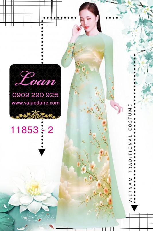 Vải áo dài hoa văn nhẹ nhàng