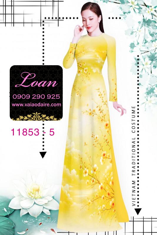 Vải áo dài hoa văn nhẹ nhàng