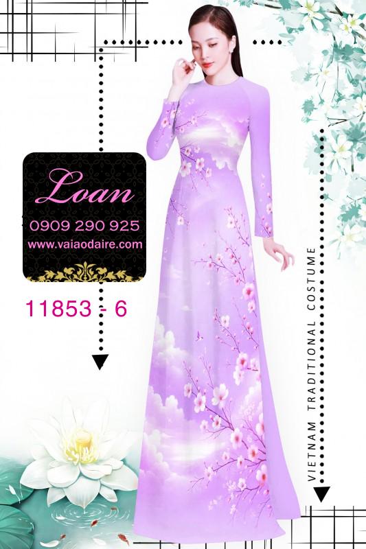 Vải áo dài hoa văn nhẹ nhàng
