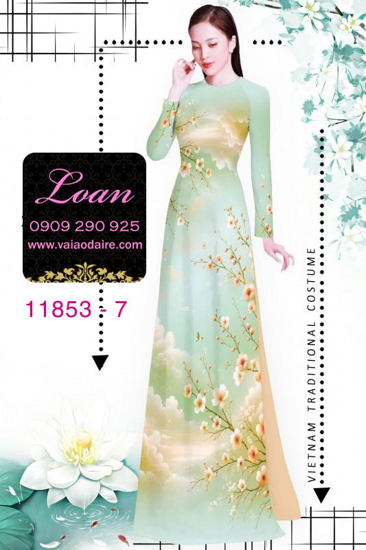 Vải áo dài hoa văn nhẹ nhàng