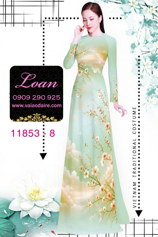 Vải áo dài hoa văn nhẹ nhàng