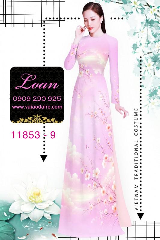 Vải áo dài hoa văn nhẹ nhàng