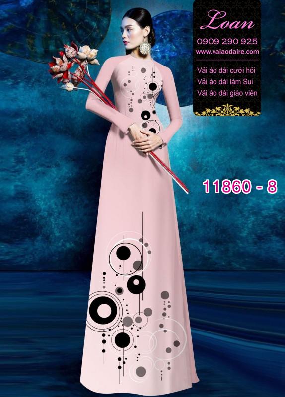 Vải áo dài hoa in 3D Vải áo dài hoa in 3D