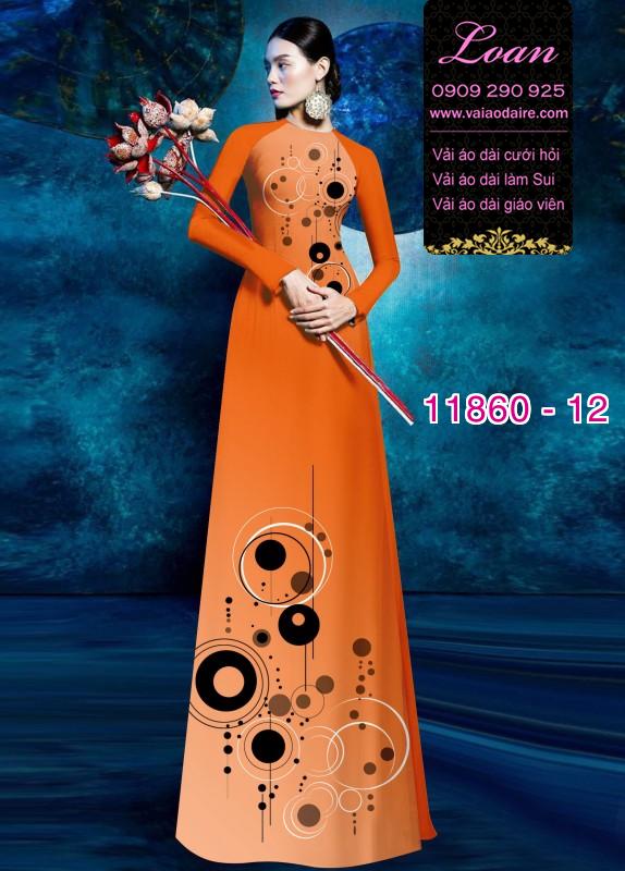 Vải áo dài hoa in 3D Vải áo dài hoa in 3D