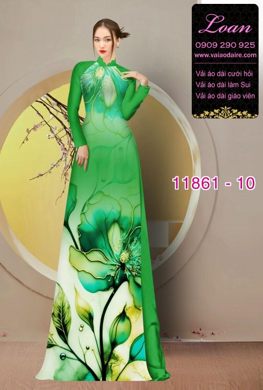 Vải áo dài hoa in 3D Vải áo dài hoa in 3D