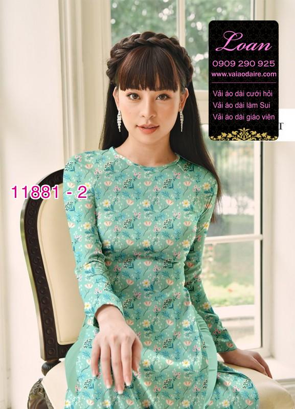 Vải áo dài hoa nhí