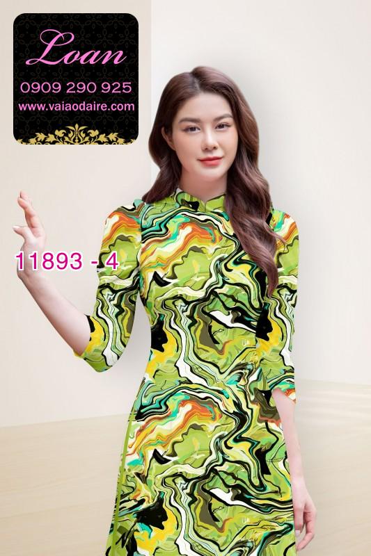Vải áo dài hoa in 3D