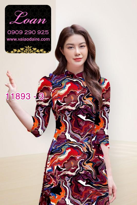 Vải áo dài hoa in 3D