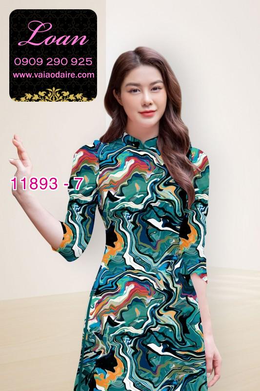 Vải áo dài hoa in 3D