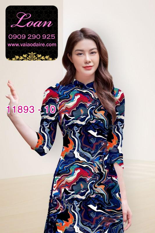 Vải áo dài hoa in 3D